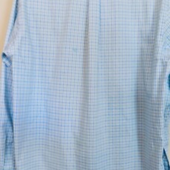 Land's End Mens Traditional Fit NO IRON Pinpoint Oxford Long Sleeve Shirt Sz L - Picture 3 of 7